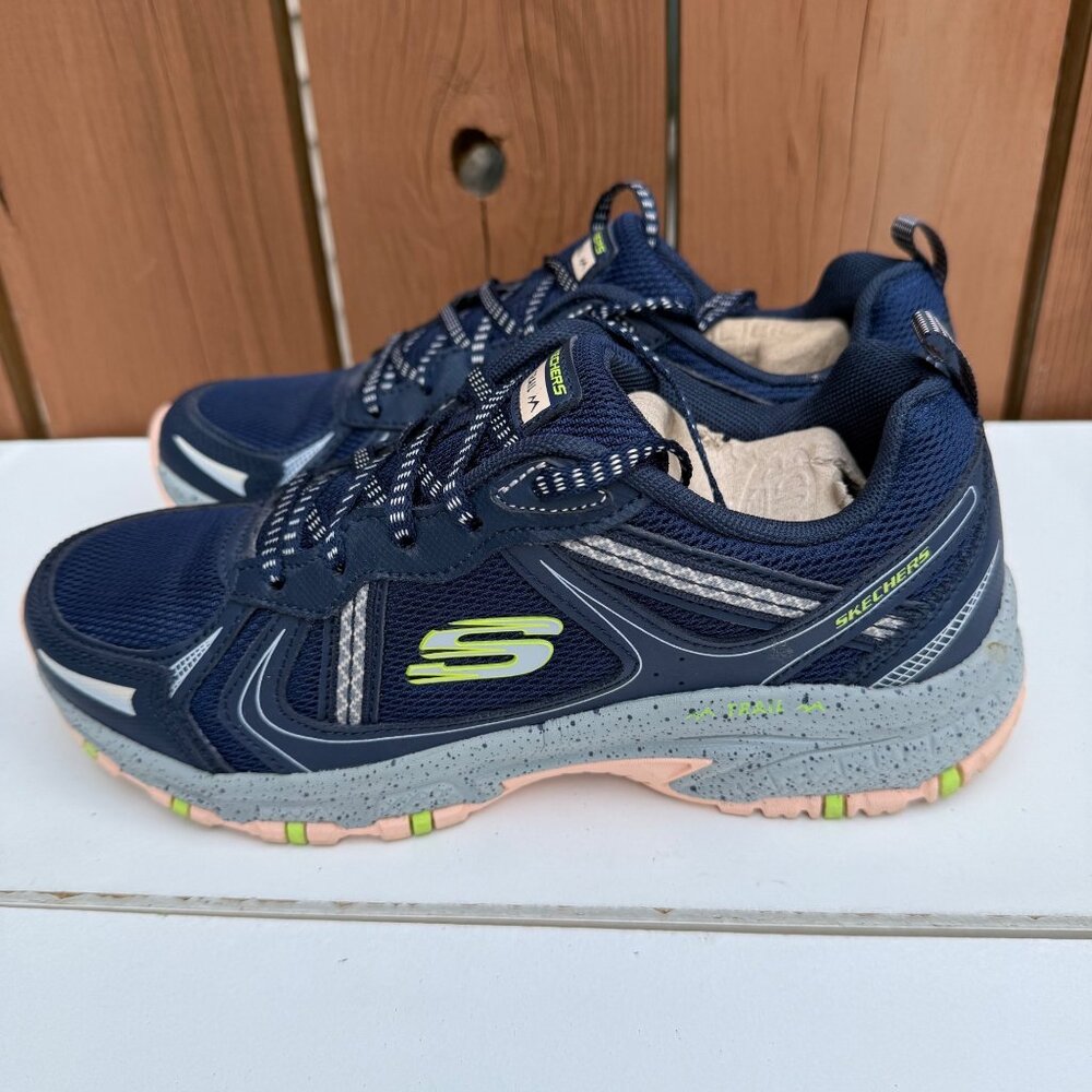 Skechers Men's Trail Memory Foam Athletic Shoes Size 8.5 Navy & Gray